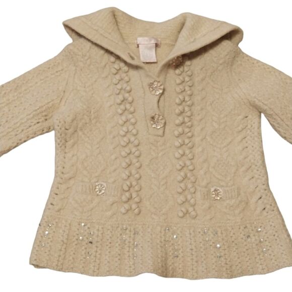 Rebecca Taylor Merino Wool Hoodie Sweater - Picture 2 of 8